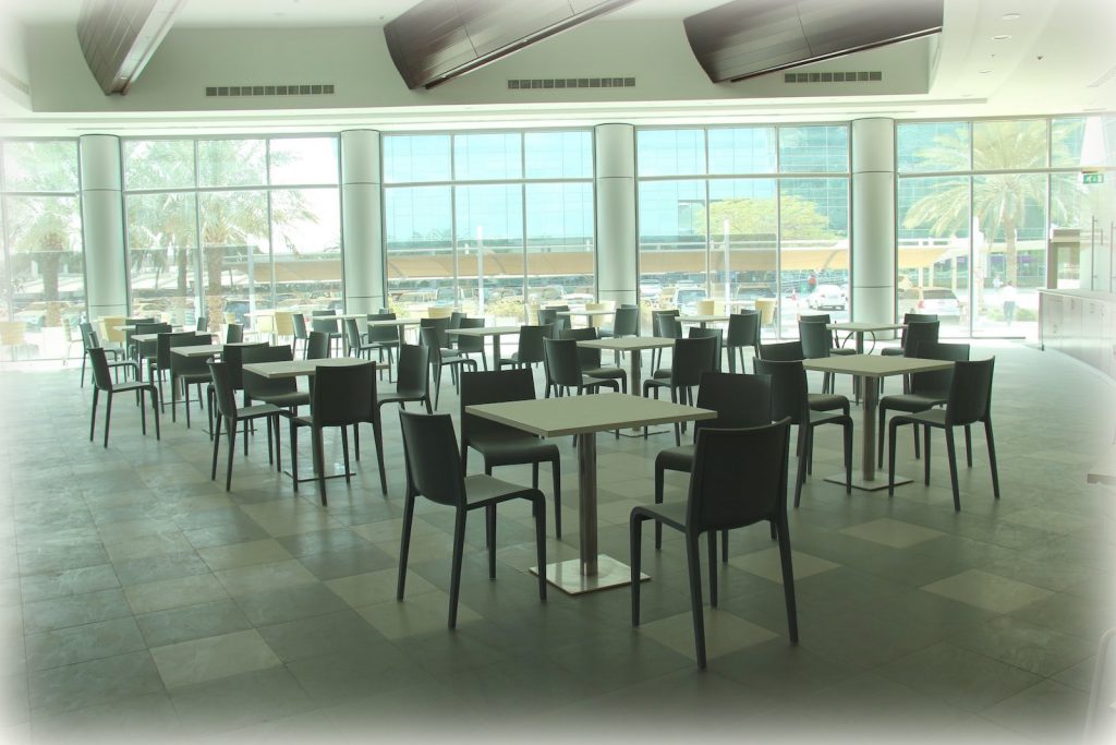 Table and chair of jafza food court