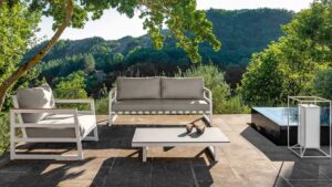 Furniture for outdoor spaces.