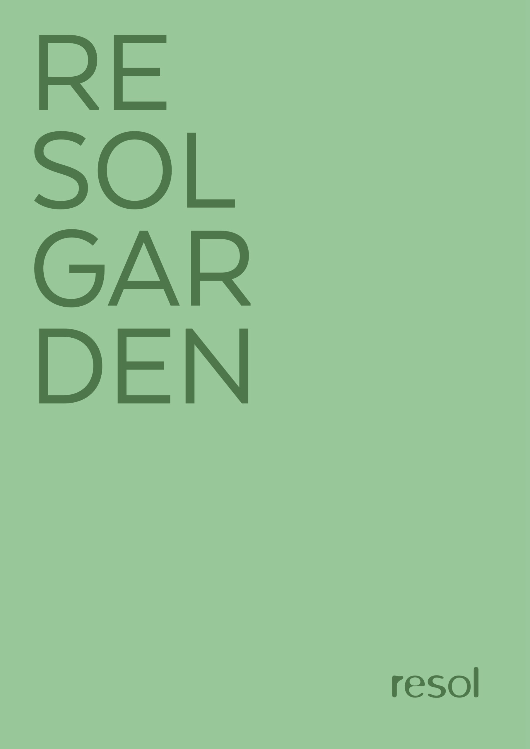 Resol "Garden" catalogue cover