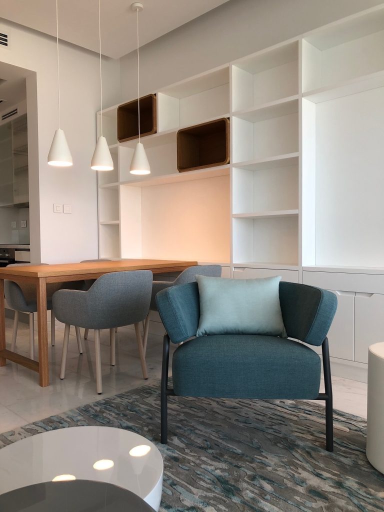 Interior of private apartment in JBR Dubai