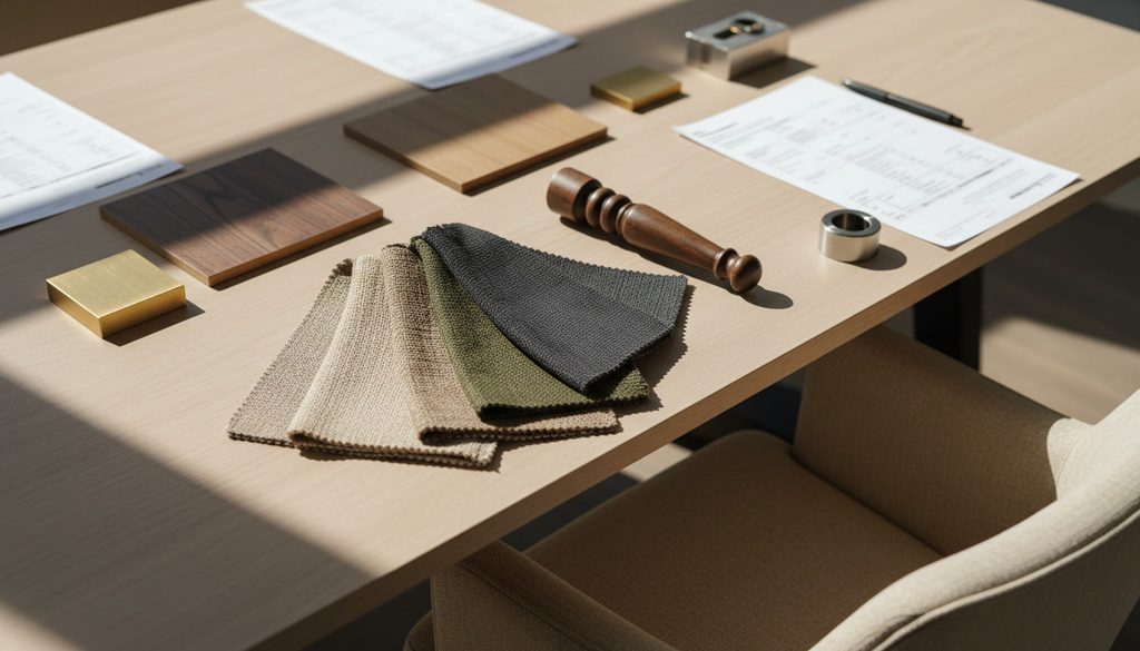 Upholstery swatches