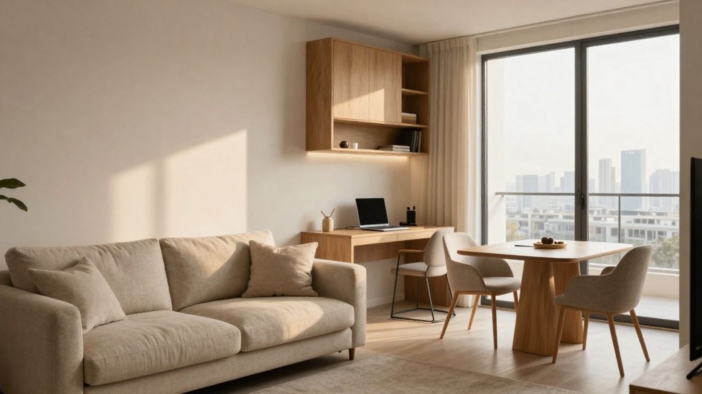 apartment and villa furnishing, apartment view