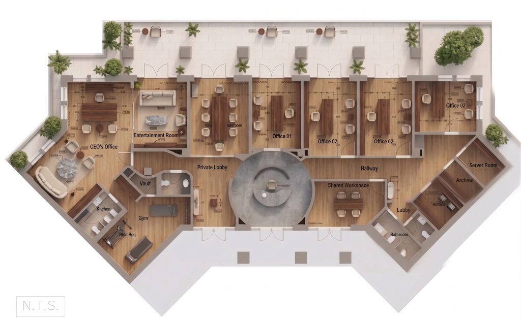 saaha office floor plan